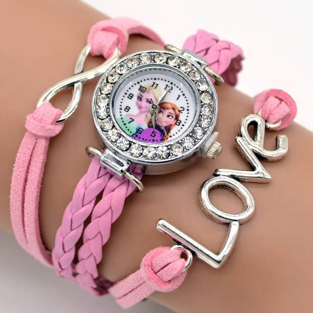 Girls Fashion Infinity Love Watch Bracelet - Various