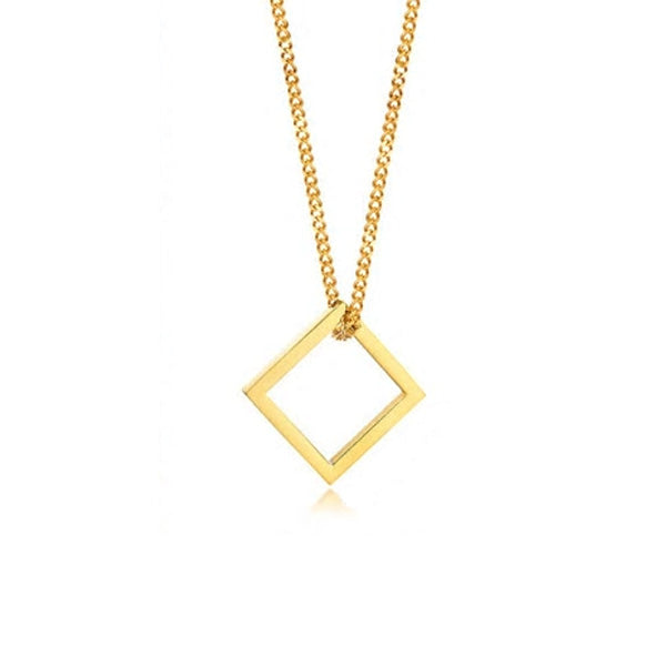 Stainless Steel Square Necklace