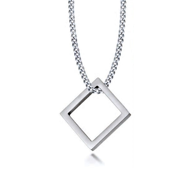 Stainless Steel Square Necklace