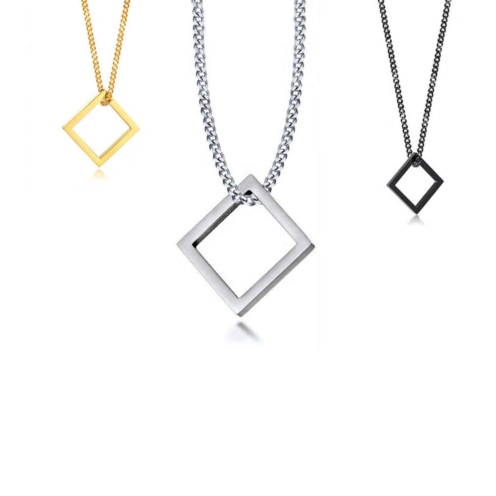 Stainless Steel Square Necklace