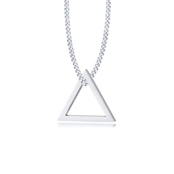 Stainless Steel 2x2cm Triangle Necklace