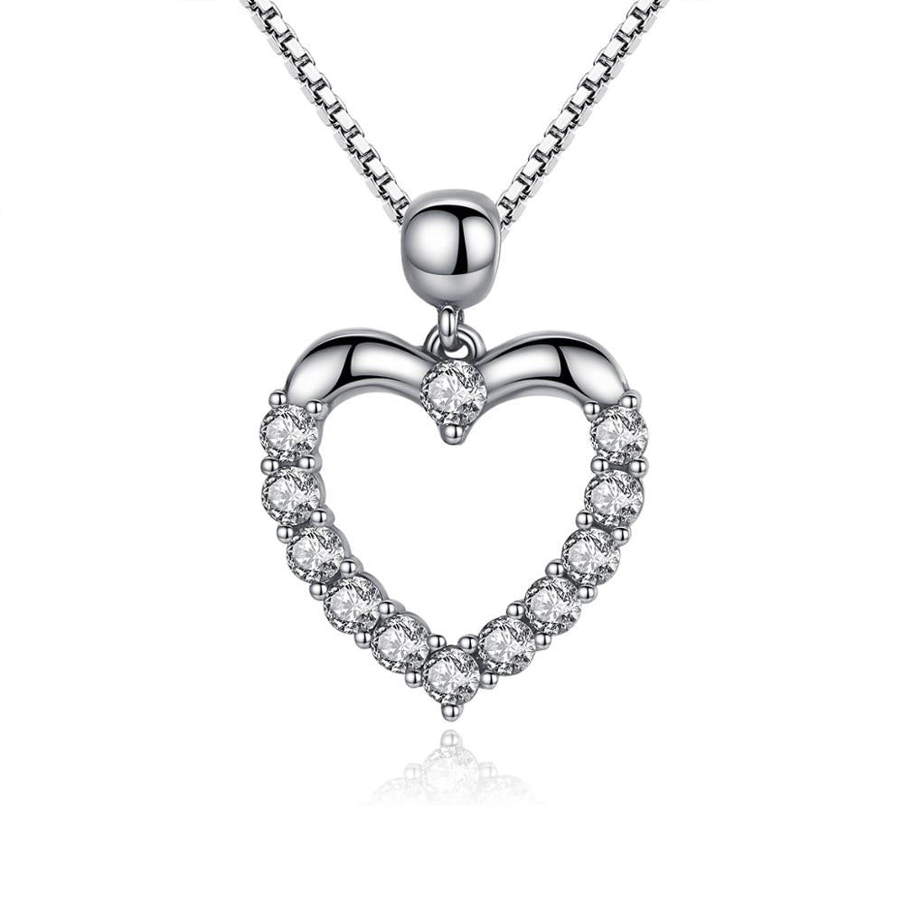 Sterling Silver Radiant Heart Hypoallergenic Necklace