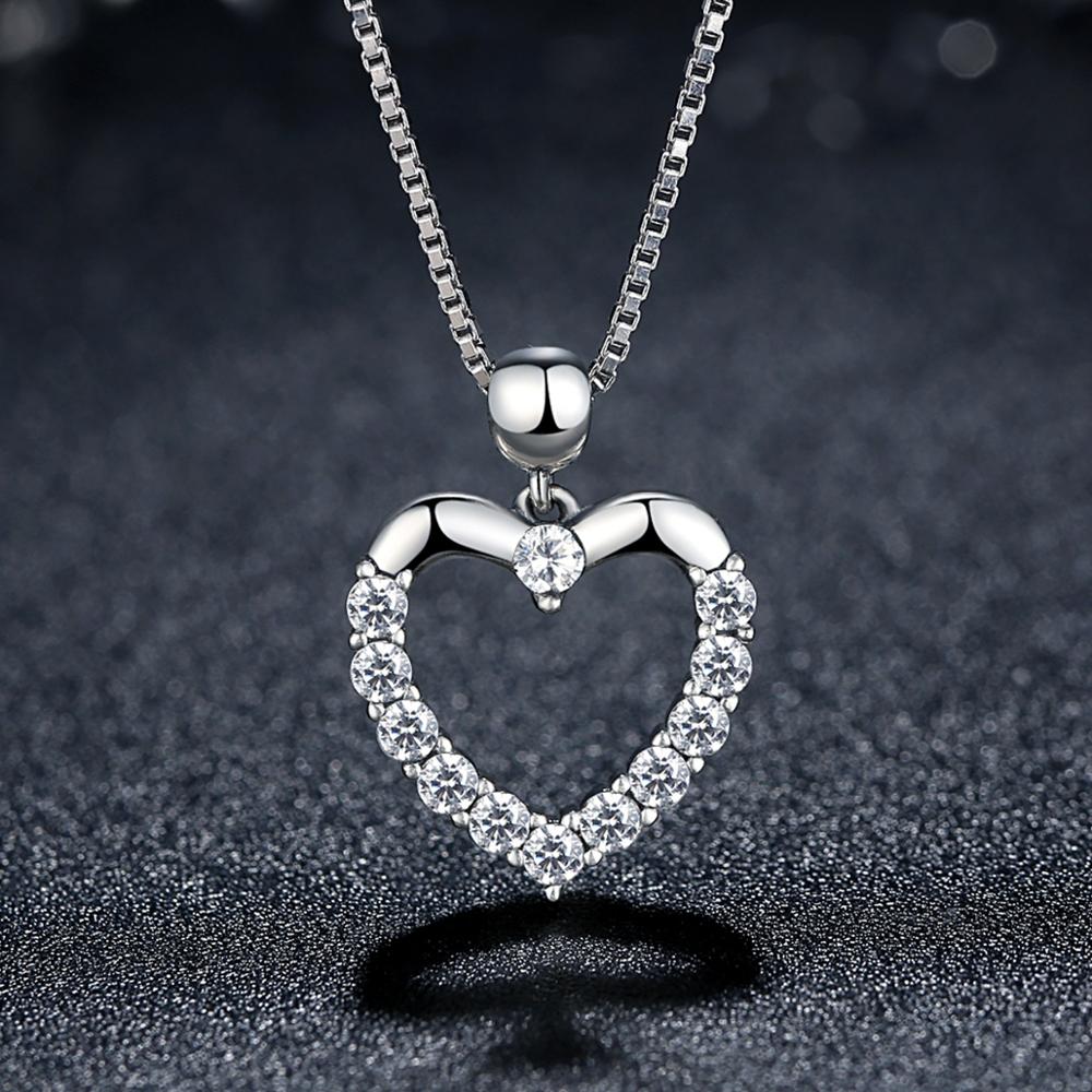 Sterling Silver Radiant Heart Hypoallergenic Necklace