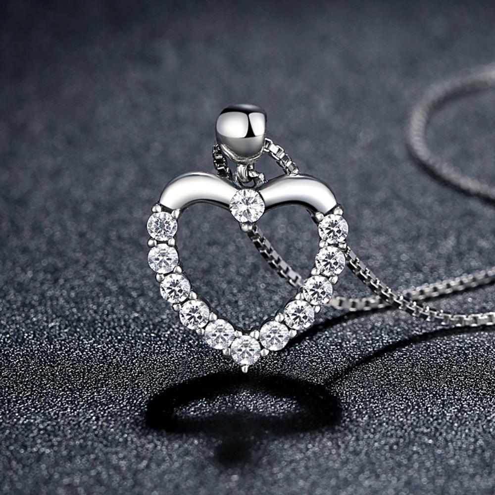 Sterling Silver Radiant Heart Hypoallergenic Necklace