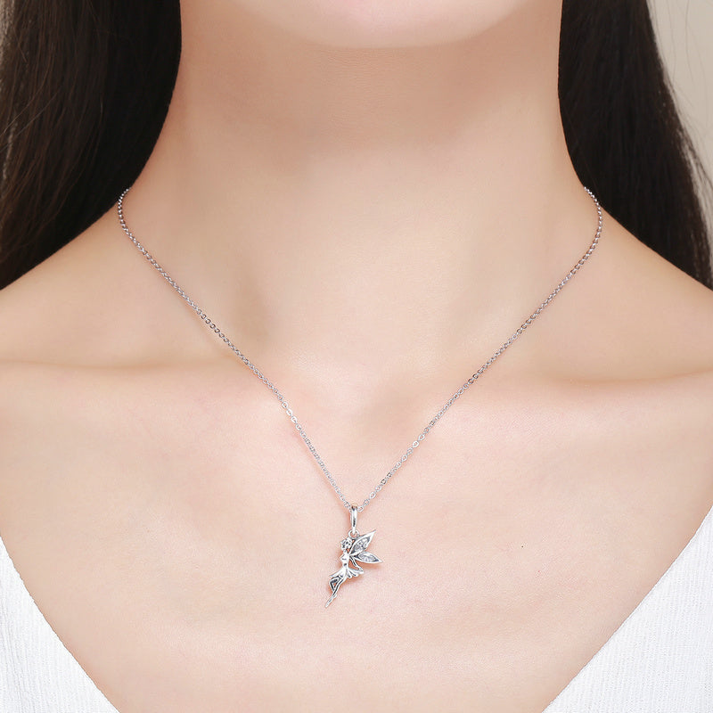 Sterling Silver Lucky Fairy Hypoallergenic Necklace