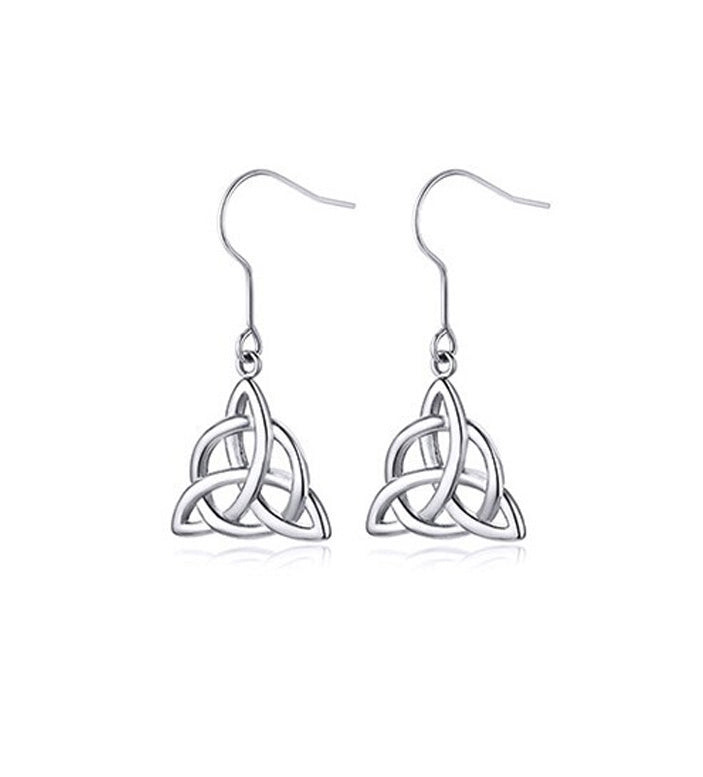 Stainless Steel Celtic Knot Hook Earrings