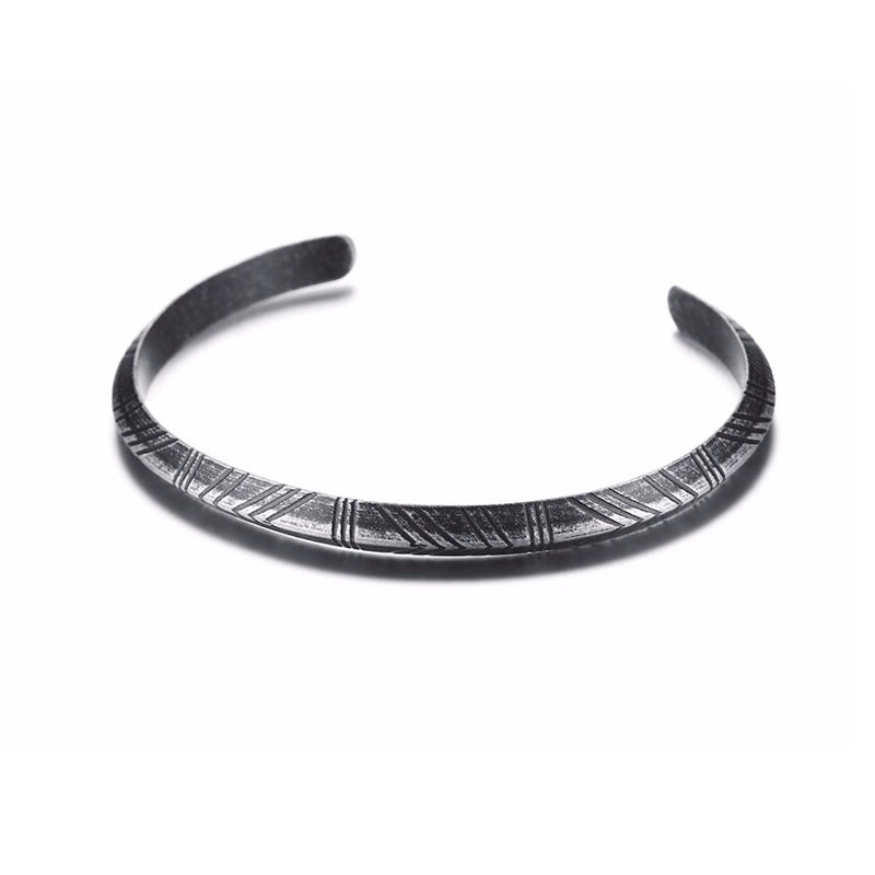 Stainless Steel Indigenous Cuff