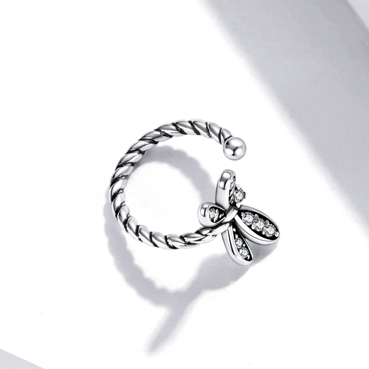 Sterling Silver Dragonfly Hypoallergenic Ear Cuff (Single)