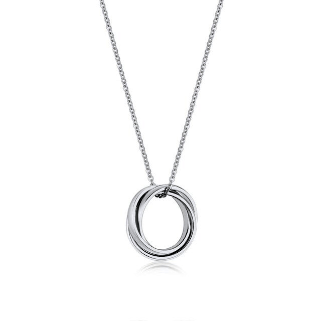 Stainless Steel Triple Circle Necklace