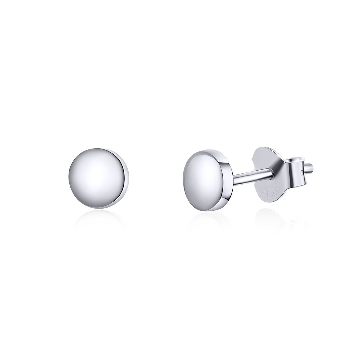 Sterling Silver Tiny Circle Hypoallergenic Stud Earrings