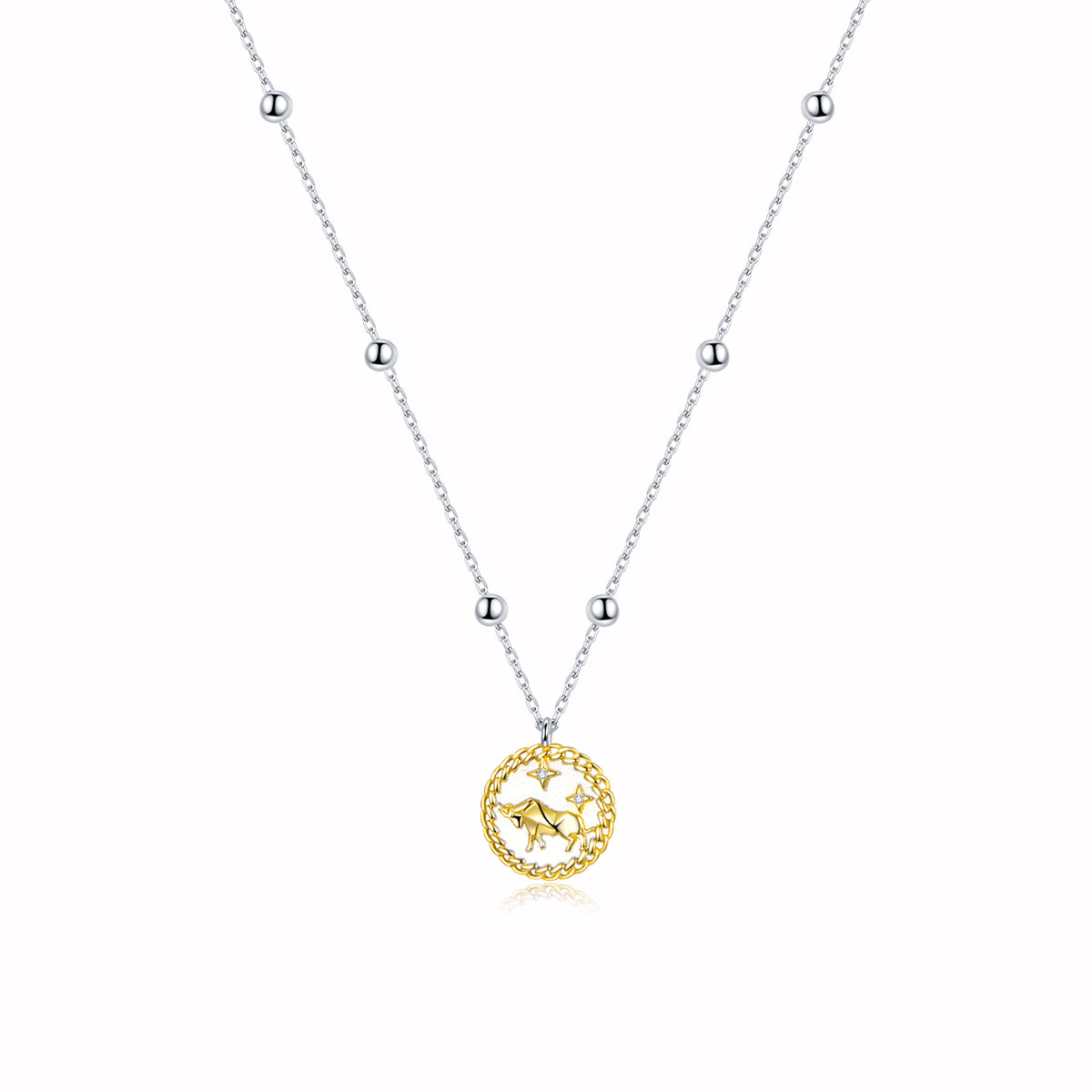 Sterling Silver Taurus Hypoallergenic Necklace