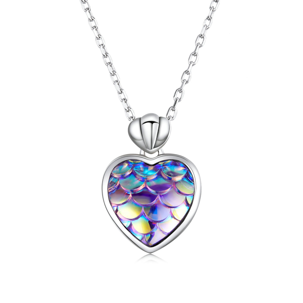 Sterling Silver Sea Heart Hypoallergenic Necklace