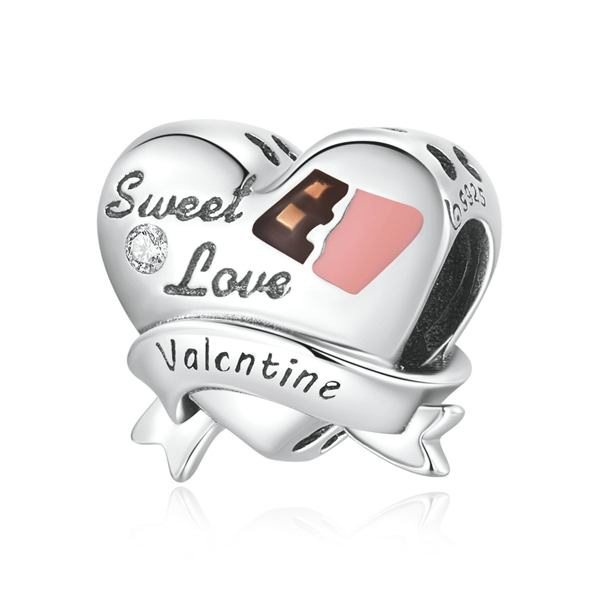 Sterling Silver Sweet Heart Hypoallergenic Bead Charm