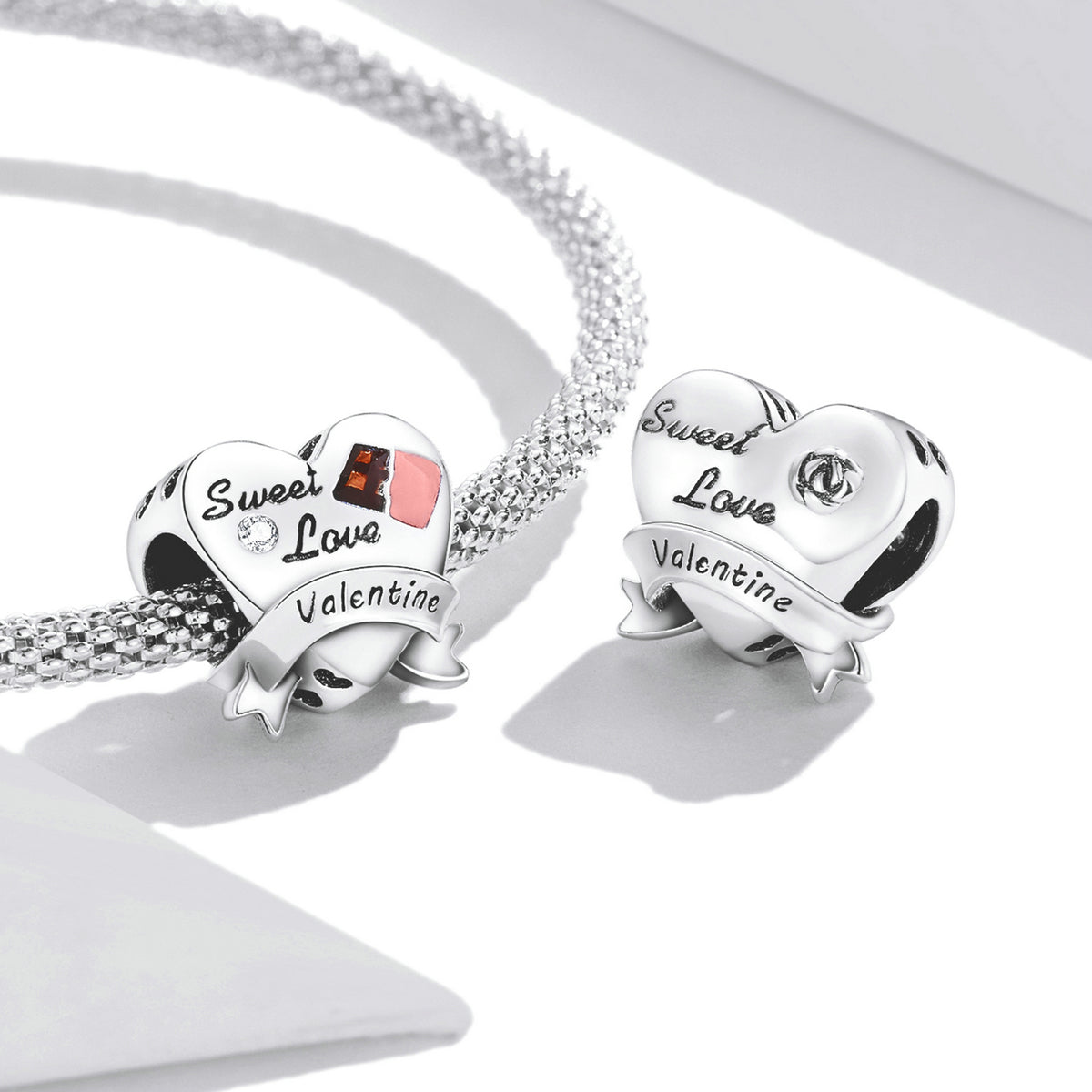 Sterling Silver Sweet Heart Hypoallergenic Bead Charm