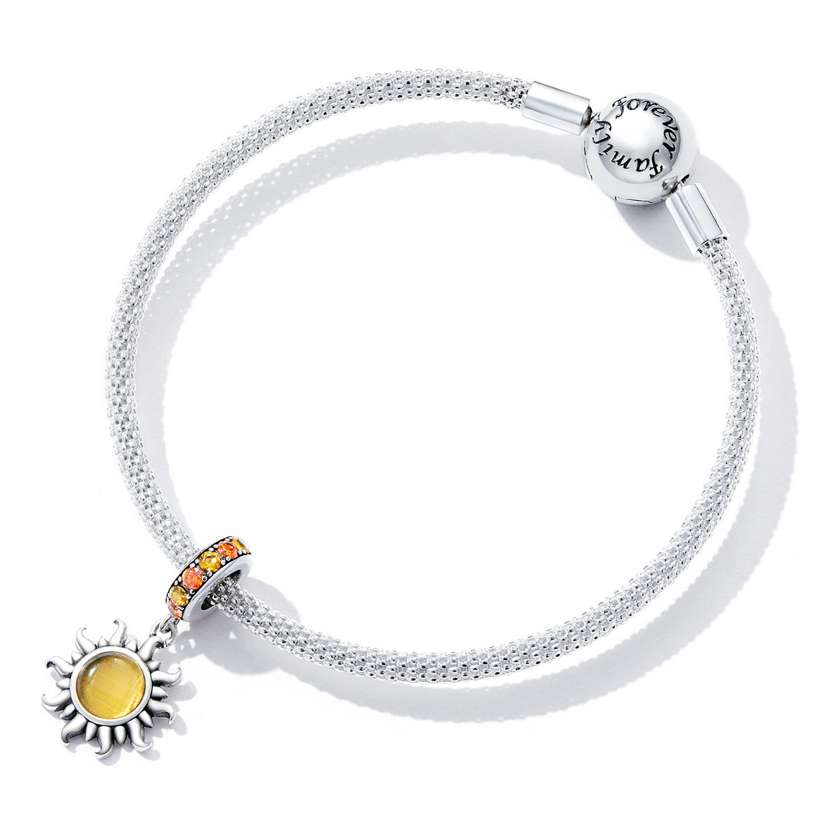 Sterling Silver Sun Hypoallergenic Dangle Charm