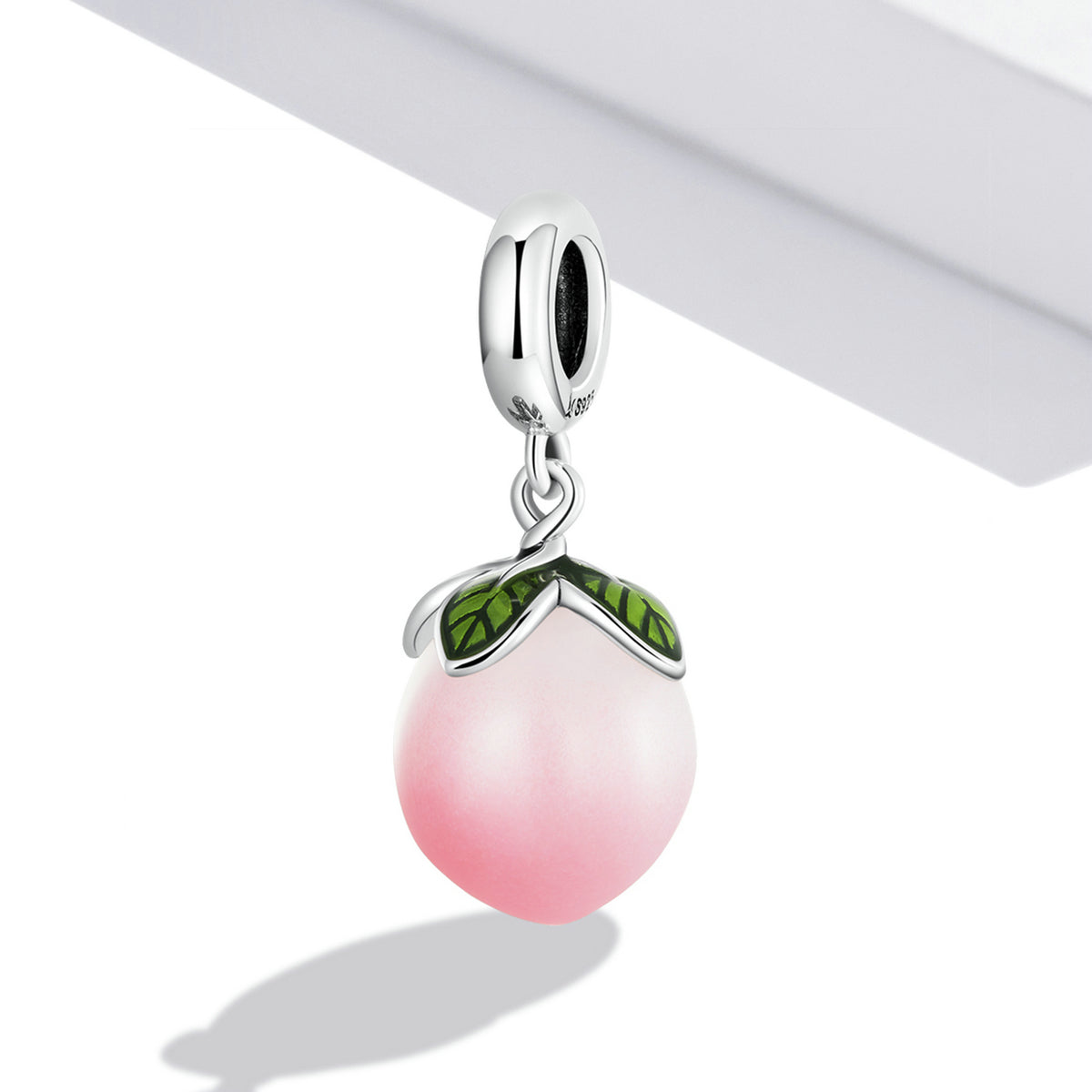 Sterling Silver Pink Peach Hypoallergenic Dangle Charm