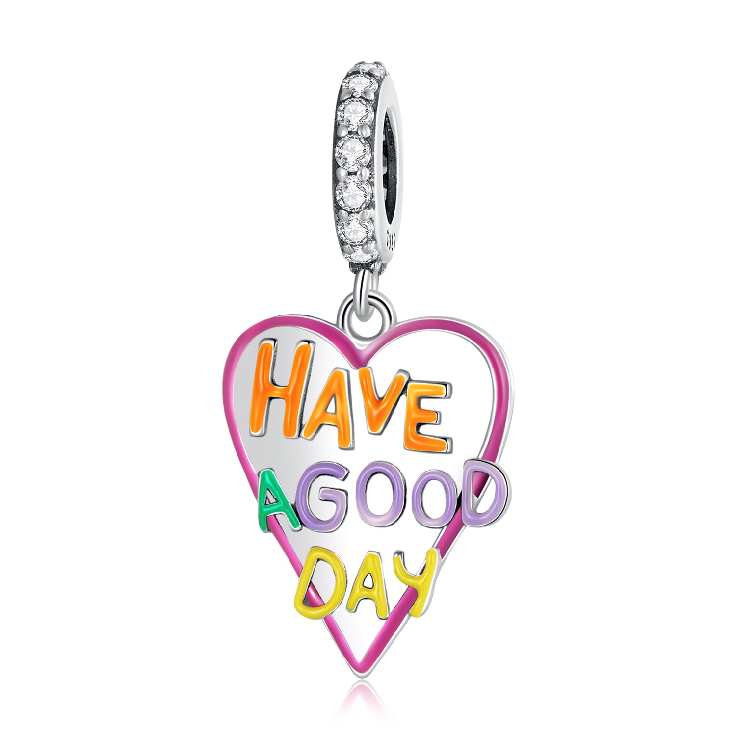 Sterling Silver Have A Good Day Hypoallergenic Dangle Charm