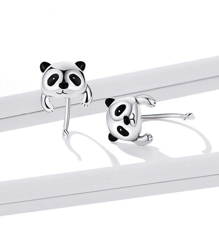 Sterling Silver Panda Hook Hypoallergenic Earrings