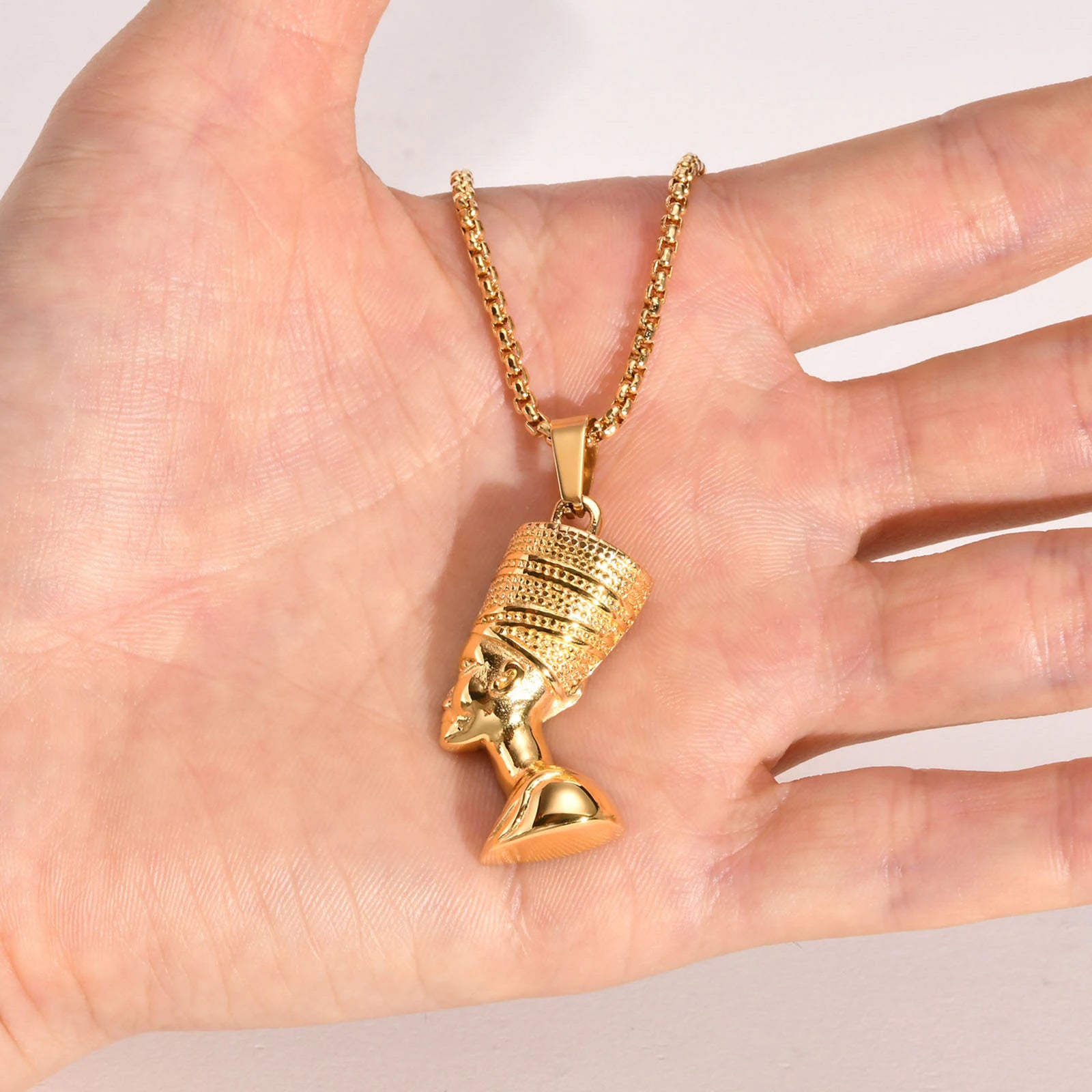 Stainless Steel Nefertiti Necklace