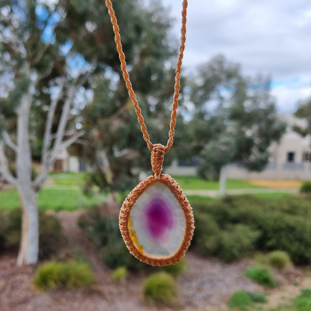 Natural Pink Quartz Handmade Necklace