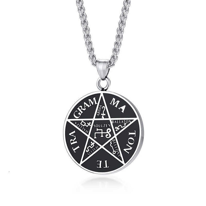Stainless Steel Secret Seal of Solomon Necklace