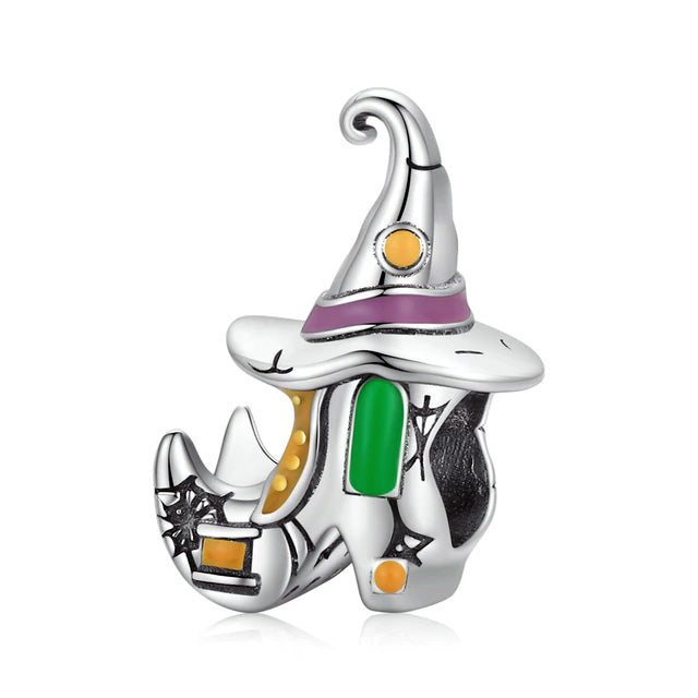 Sterling Silver Witch Shoe Hypoallergenic Bead Charm