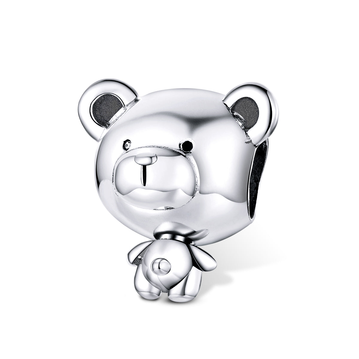 Sterling Silver Ted Bear Bead Charm