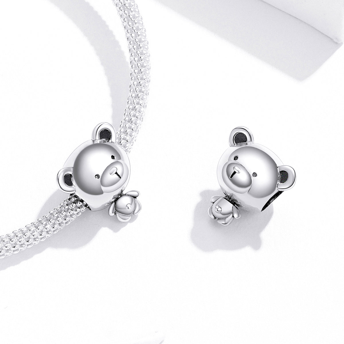 Sterling Silver Ted Bear Bead Charm