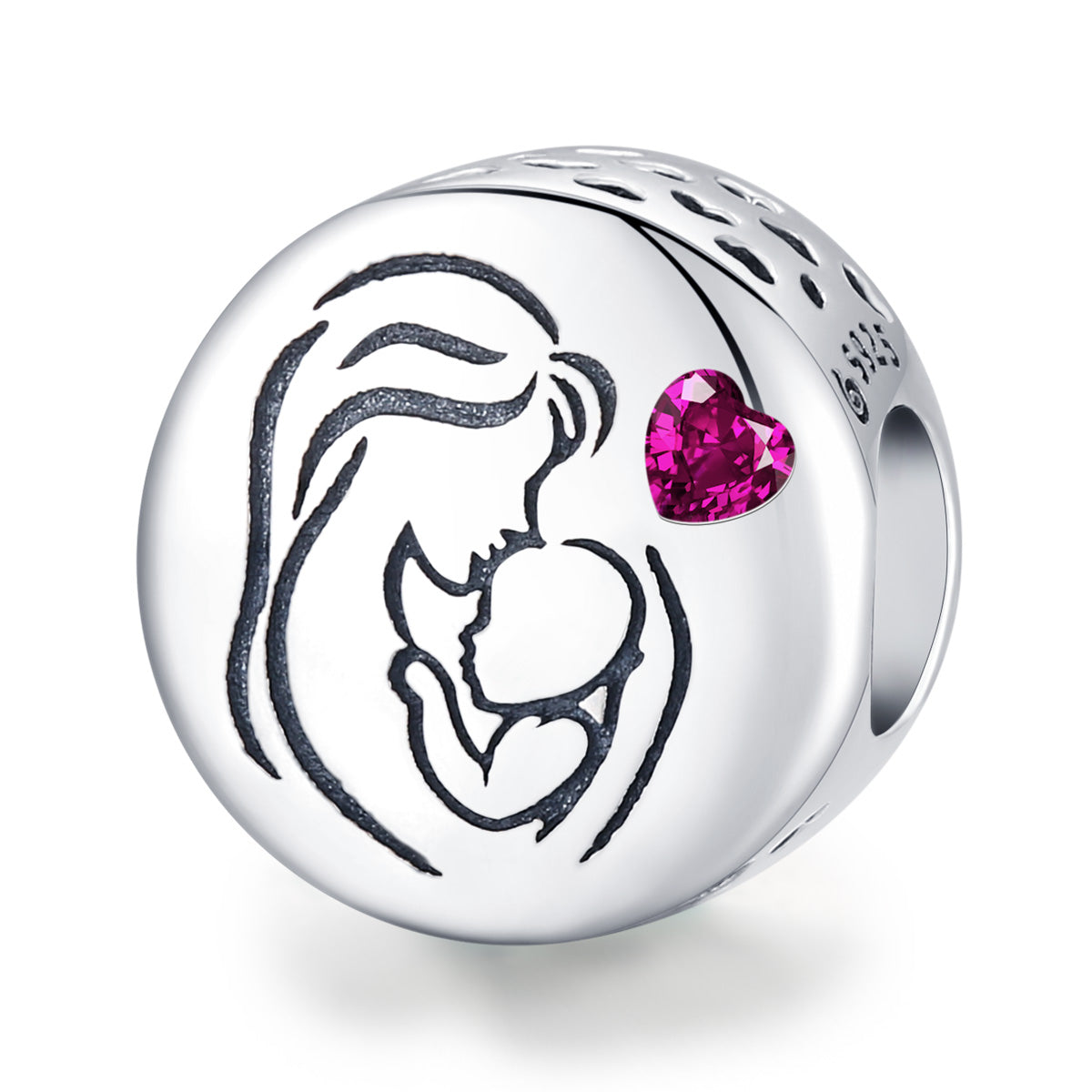 Sterling Silver Maternal Love Bead Charm