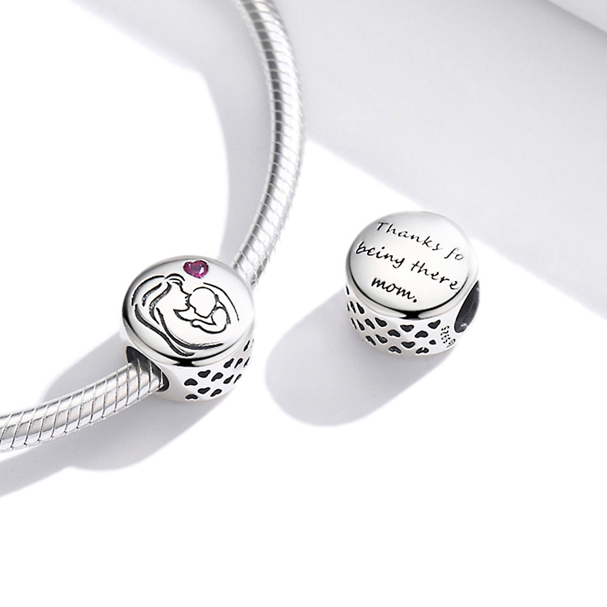 Sterling Silver Maternal Love Bead Charm