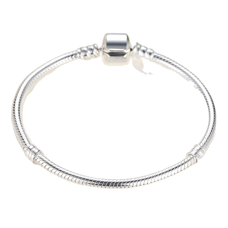 Sterling Silver Snake Hypoallergenic Charm Bracelet