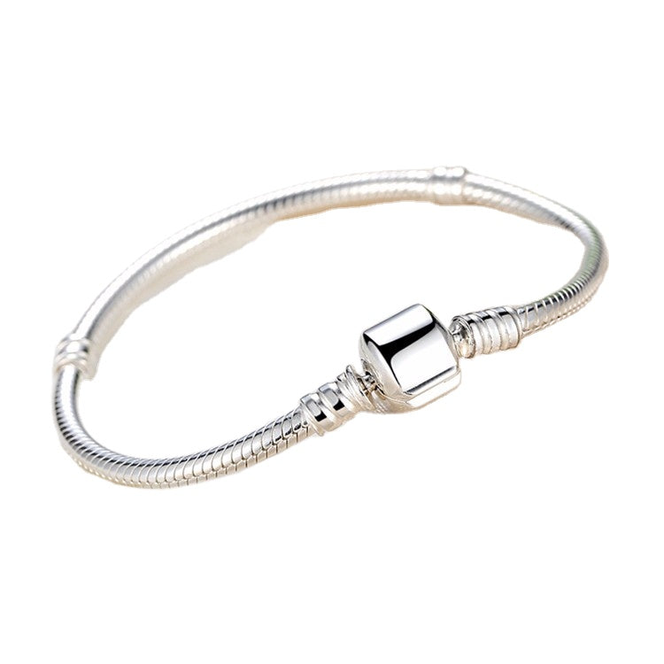 Sterling Silver Snake Hypoallergenic Charm Bracelet