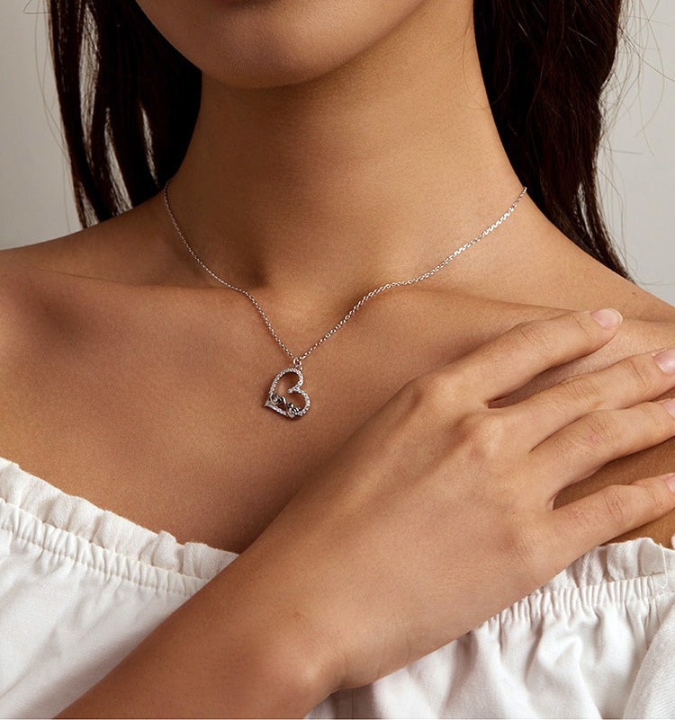 Sterling Silver Loving Bird Hypoallergenic Necklace