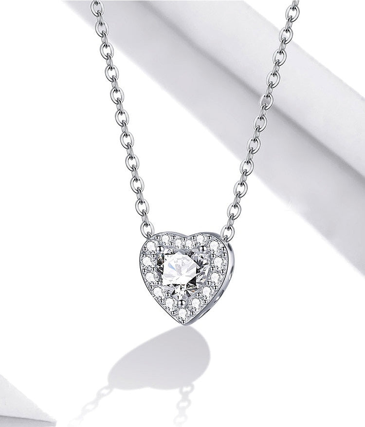 Sterling Silver Bright Love Hypoallergenic Necklace