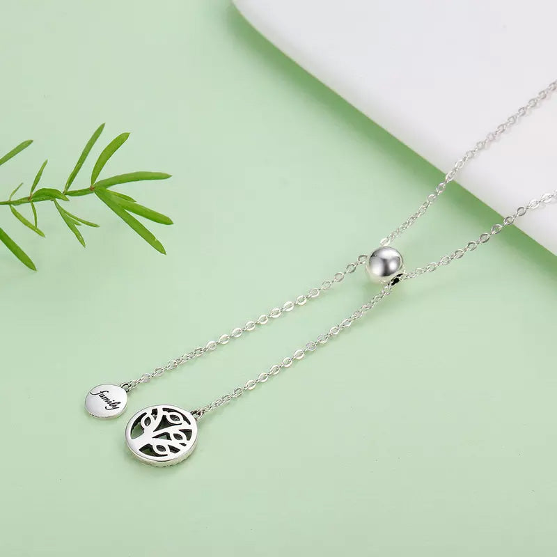 Sterling Silver Family Tree Of Life Hypoallergenic Necklace