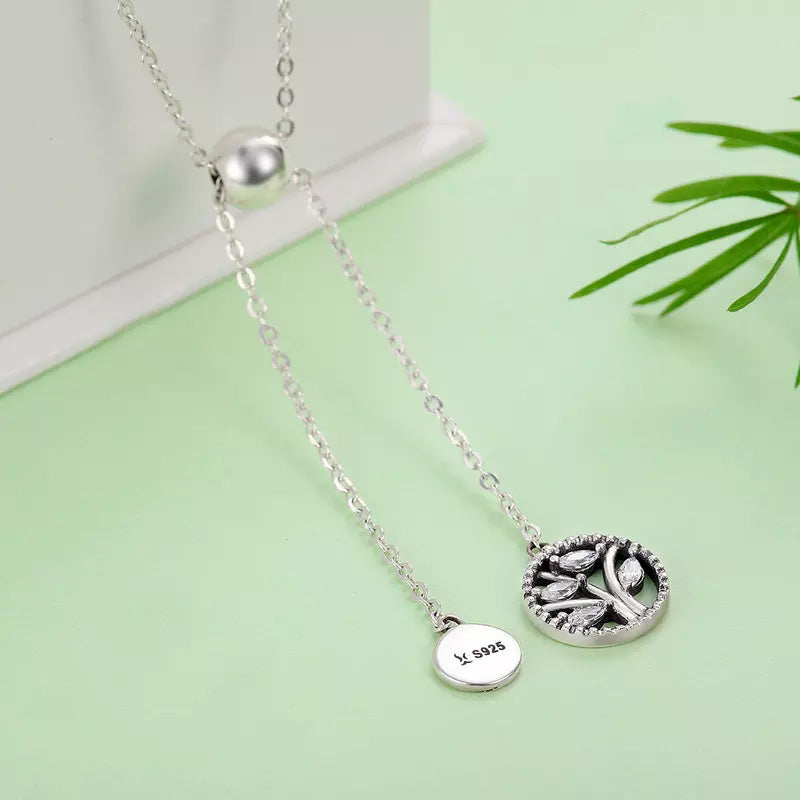 Sterling Silver Family Tree Of Life Hypoallergenic Necklace