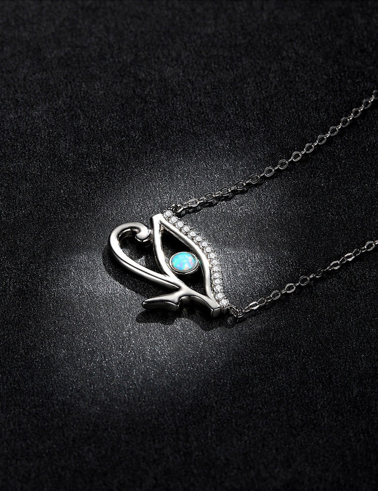 Sterling Silver The Eye of Horus Hypoallergenic Necklace