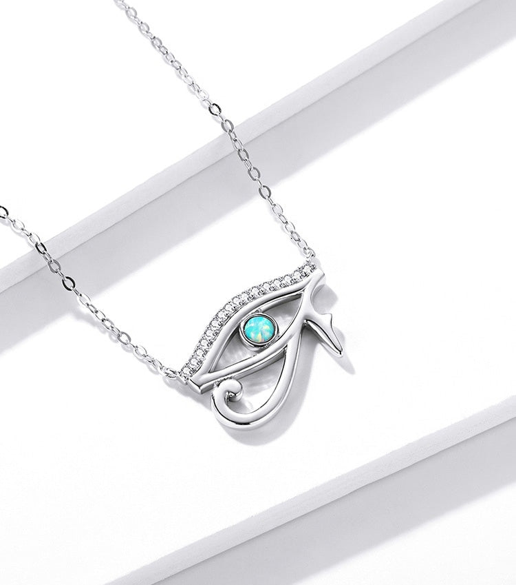 Sterling Silver The Eye of Horus Hypoallergenic Necklace