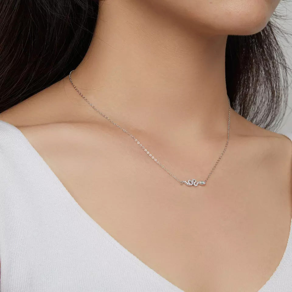 Sterling Silver Delicate Snake Hypoallergenic Necklace