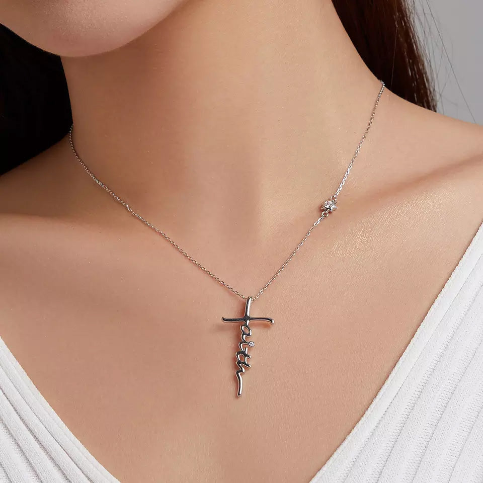 Sterling Silver Faith Hypoallergenic Necklace
