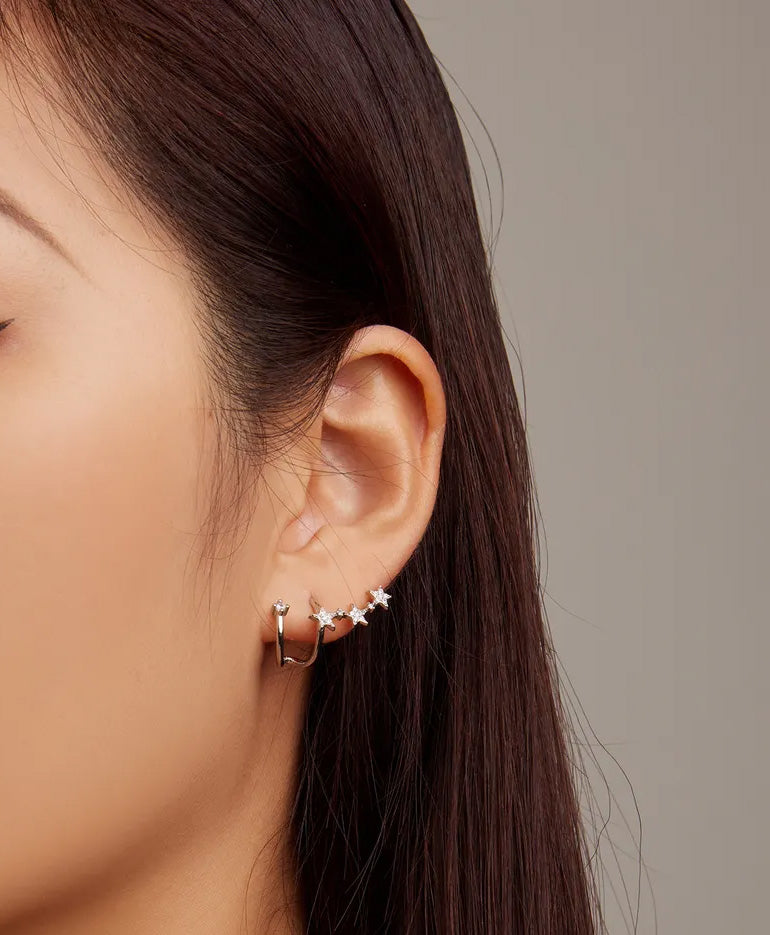Sterling Silver Constellation Stud Hypoallergenic Earrings