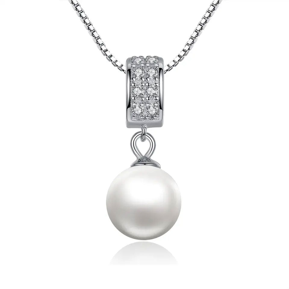 Sterling Silver Fancy Pearl Hypoallergenic Necklace