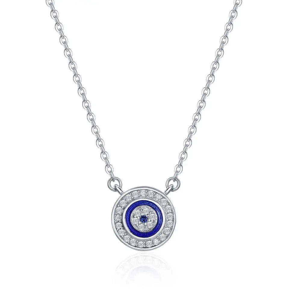 Sterling Silver Fine Lucky Eye Hypoallergenic Necklace