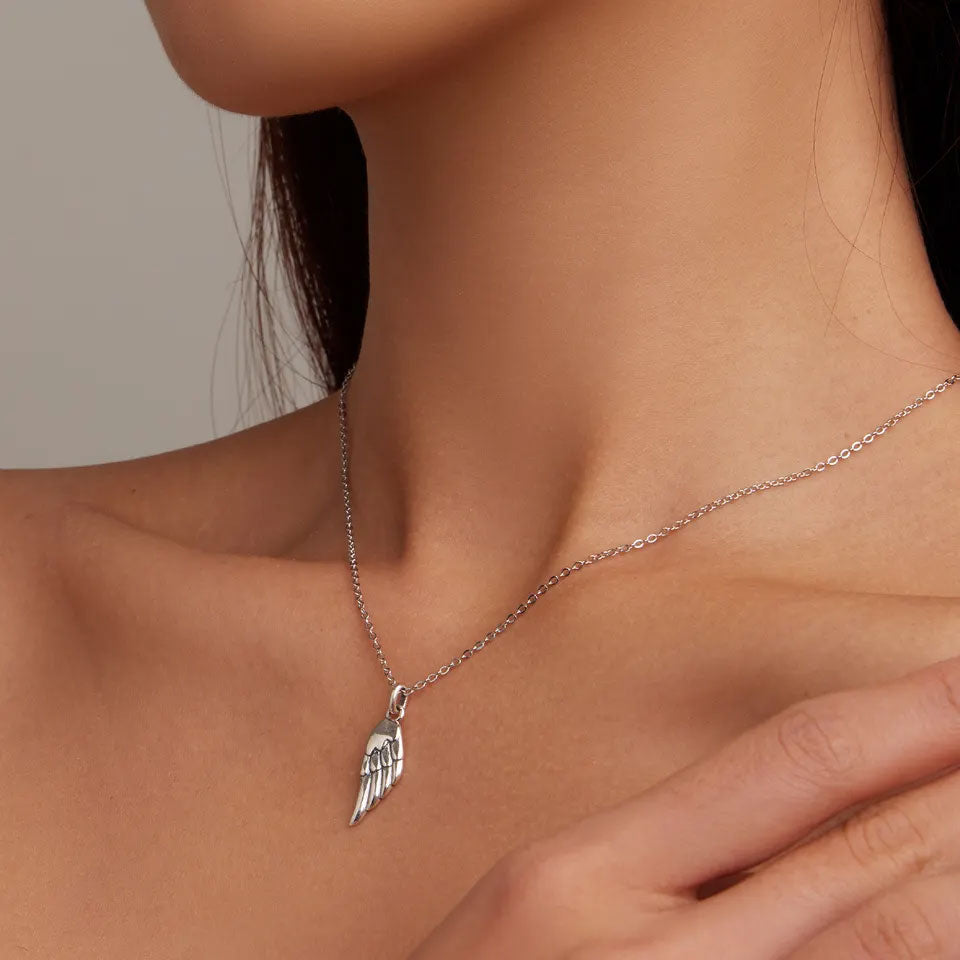 Sterling Silver My Angel Wing Hypoallergenic Necklace