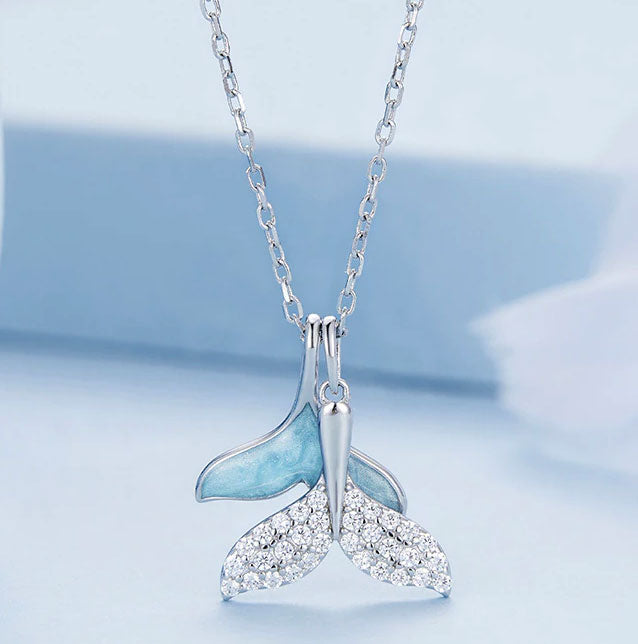 Sterling Silver Mermaid Tail Hypoallergenic Necklace