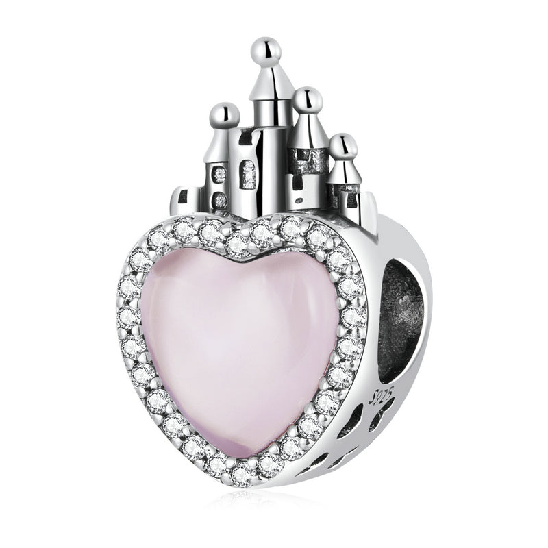 Sterling Silver Love Castle "Love Yourself" Hypoallergenic Bead Charm