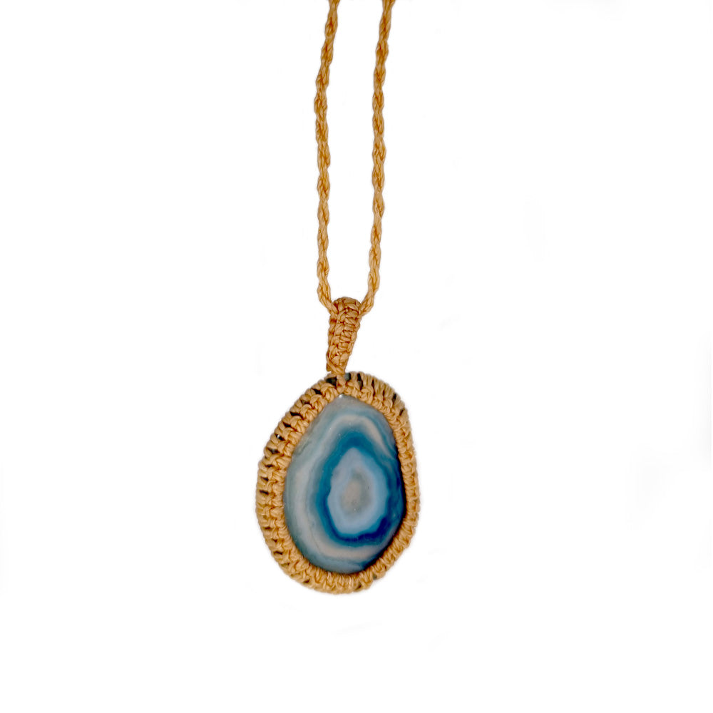 Natural Blue Quartz Handmade Necklace